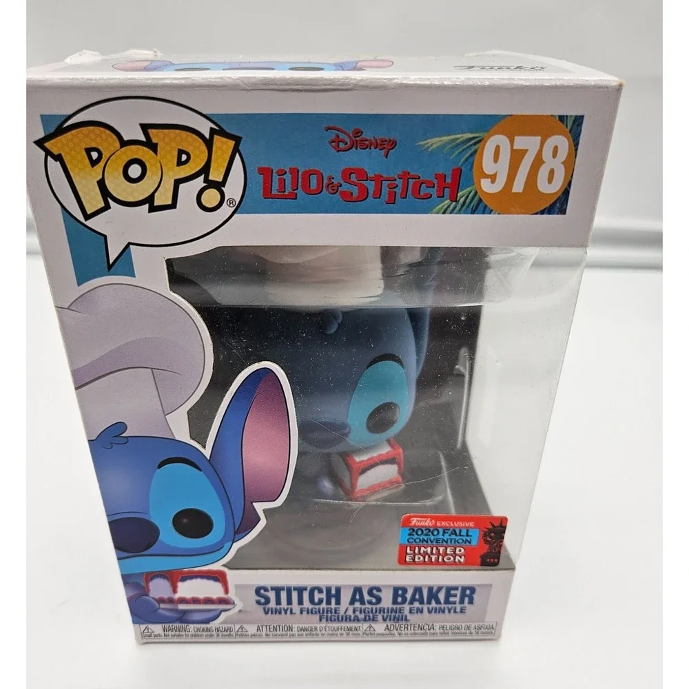 Funko Pop Disney Lilo & Stitch Stitch as Baker 978 2020 Fall Conv Exclusive